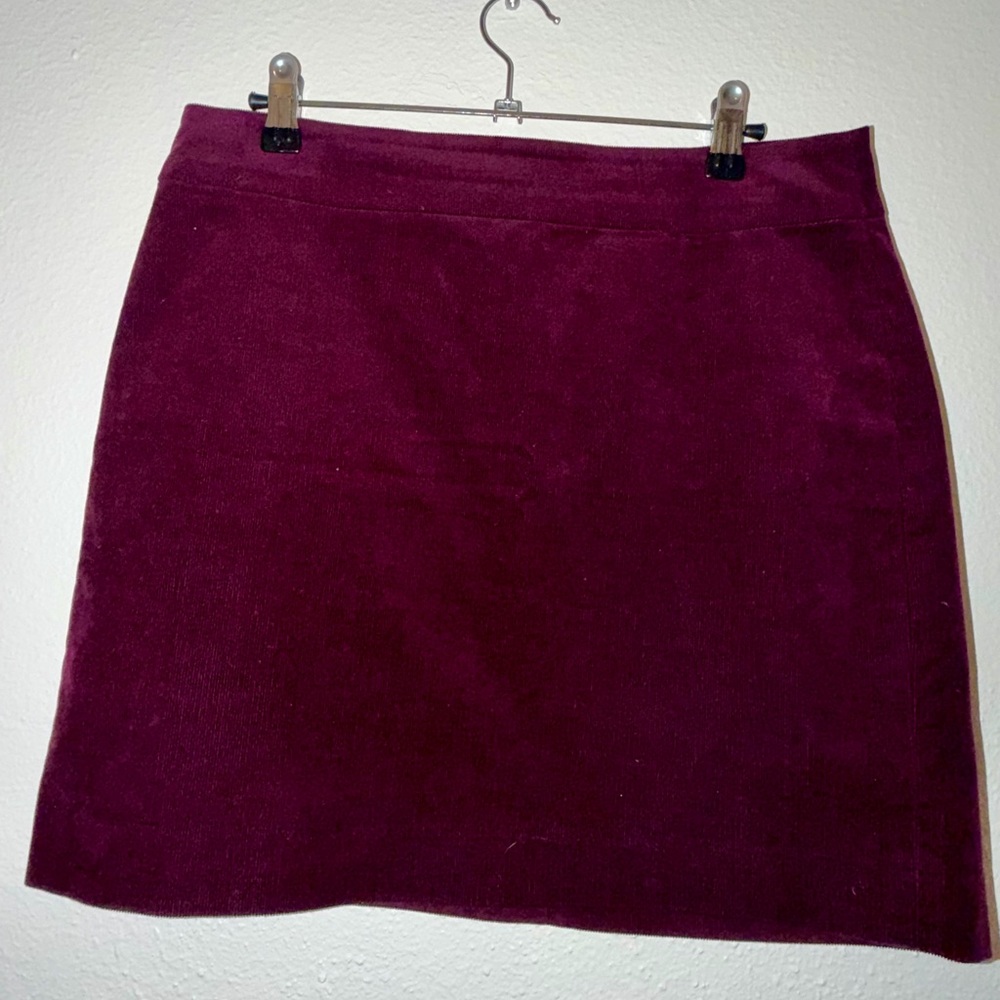 Banana republic purple corduroy miniskirt